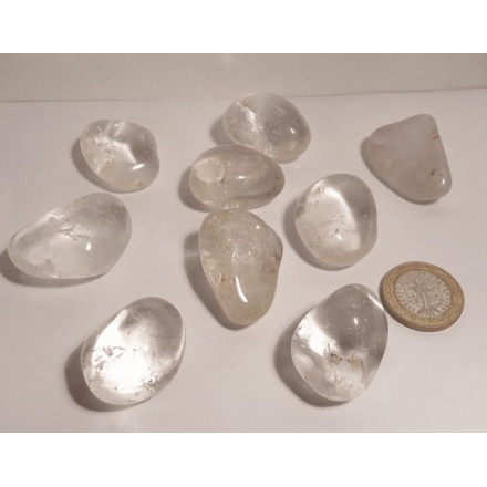 cristal de roche en pierre roulée