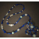 collier lapis layuli et aigue marine