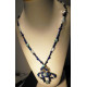 collier lapis layuli et aigue marine