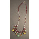 collier grenat, serpentine et aventurine