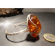 bracelet ambre et argent