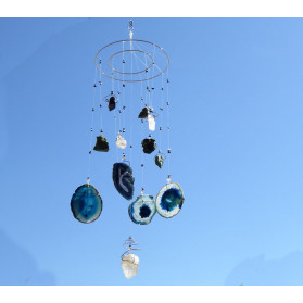 Big Blue Gemstone Windchime