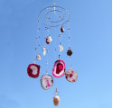 Big Pink Gemstone Windchime