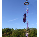 Purple Rock Windchime Hanging