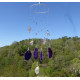 Purple Gemstone Windchime Medium Size