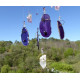 Purple Gemstone Windchime Medium Size