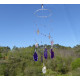 Purple Gemstone Windchime Medium Size