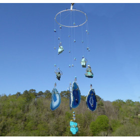 Blue Gemstone Windchime Medium Size