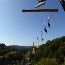 Chakra Sankrit Bamboo Hanging