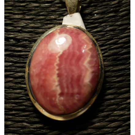 Pendentif en rhodochrosite