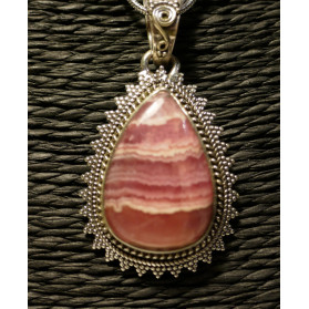 Pendentif en rhodochrosite