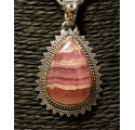 Pendentif en rhodochrosite