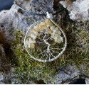 Pendentif Arbre de Vie en Citrine