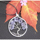 Blue Tanzanite Tree of Life, Gemstone Pendant, handmade by LE SAULE REVEUR