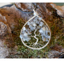 Pendentif Arbre de Vie en Labradorite, Pierre semi-précieuses, cadeaux pour infirimière, Création LE SAULE REVEUR