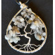 Labradorite Tree of Life Pendant, Grey Gemstone Tree of Life, Nurse Gift, LE SAULE REVEUR Creation