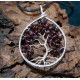 Arbre de VIe en Grenat, Pendentif en pierre rouge, Creation LE SAULE REVEUR