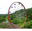 Big Dreamcatcher Hope, Amethyst, Peridot, Green and purple, LE SAULE REVEUR