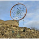 Green Gemstone Dreamcatcher , Cristal de Roche, Malachite, Peridot, Aventurine, Chrysoprase Création LE SAULE REVEUR