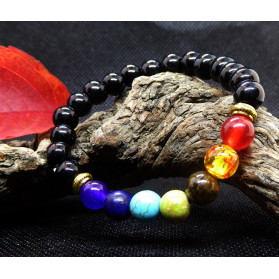 bracelet obsidienne 7 chakras