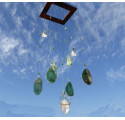 Green Gemstone Windchime 9 stones