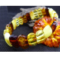 Baltic Amber bracelet with different tones