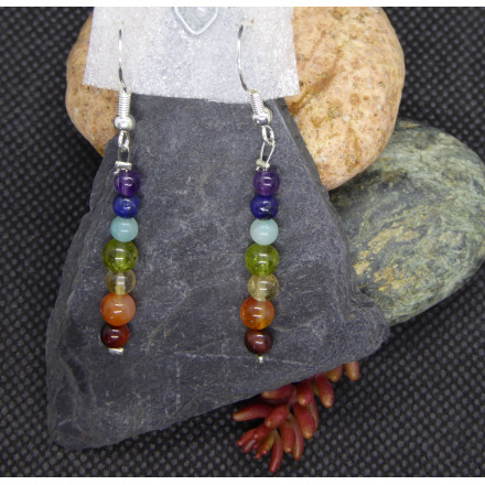 Boucles d'oreille Pierres des Chakras