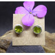 Peridot and Silver Stud Earings