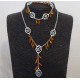 Set of Ambre Jewels, Necklace + Bracelet