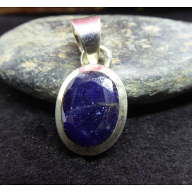 Sapphire and Silver Pendant
