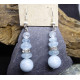 Boucles d'oreilles en Aigue Marine