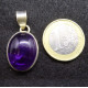 Deep purple Amethyste Silver 925 Pendant