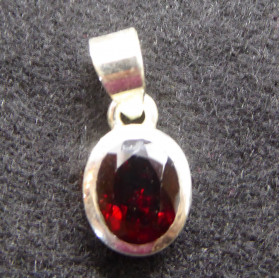 Faceted Garnet Pendants