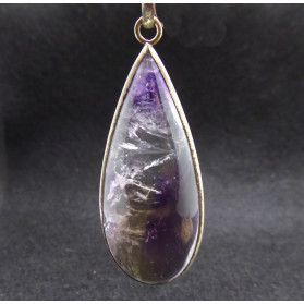 Pendentif Ametrine et Argent en forme de goutte