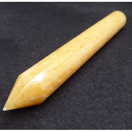 Yellow Selenite Massage Acupuncture Stick