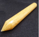 Yellow Selenite Massage Acupuncture Stick