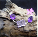 Faceted Amethyst and Silver Necklace