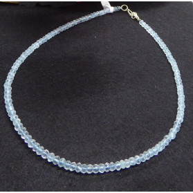 Aqua Marina faceted Necklace