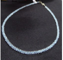 Aqua Marina faceted Necklace