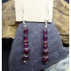 Garnet Pending Earings