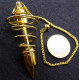 Golden Metallic Spiral Pendulum