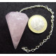 Rose Quartz Conical Pendulum