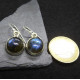 Boucles d'Oreille en Labradorite Rondes