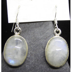 Boucles d'oreille en PIerre de Lune Ovale