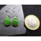 Boucles d'Oreille en Jade et Argent