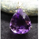 Faceted Amethyst Drop Pendant