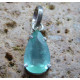 Pendentif Goutte en Apatite Facettée