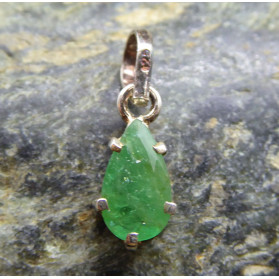 Green Emerald Drop Shape Pendant