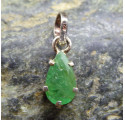 Green Emerald Drop Shape Pendant