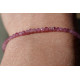 Bracelet fin en Tourmaline Rubelite facettées